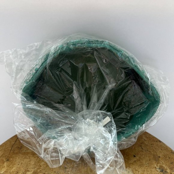 Vintage Hunter Women's Green Pillbox Hats Size W9xH2 w/ Button Studded and Lace - Picture 10 of 13